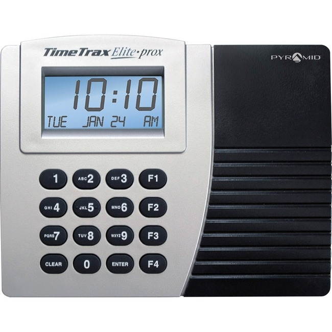 Pyramid Time Systems Trax Elite TTPROXEK Automated Proximity Time Clock System, Includes Software Download, Windows Compatible, Made in USA, Black, No Touch Employee Punch In