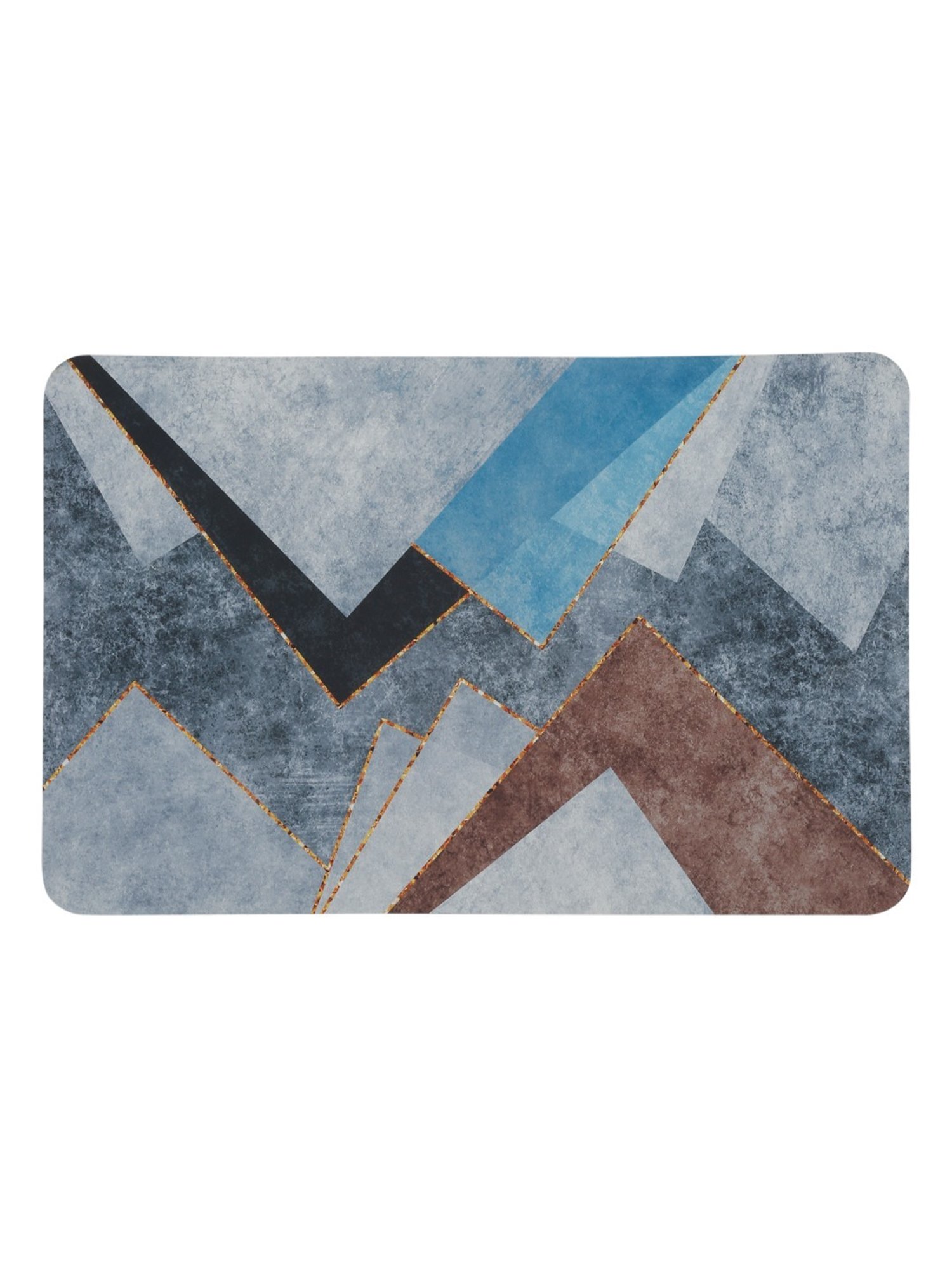 HOSTA HOMES Anti Skid Abstract Multicolor Others Non Slip Bath mat