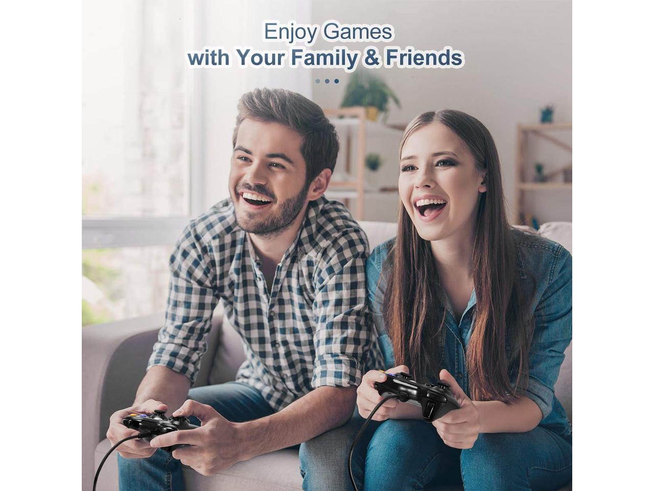 Xbox 360 Wired Controller,  RUIWEN USB Gamepad, Joypad with Shoulders Buttons, for Microsoft Xbox360/Xbox 360 Slim/PC Windows 7 8 10 Game (Not Official Controller)