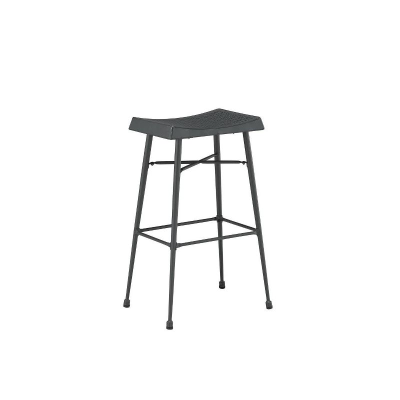 Set of 2 Carson Backless Barstools Gray - Boraam