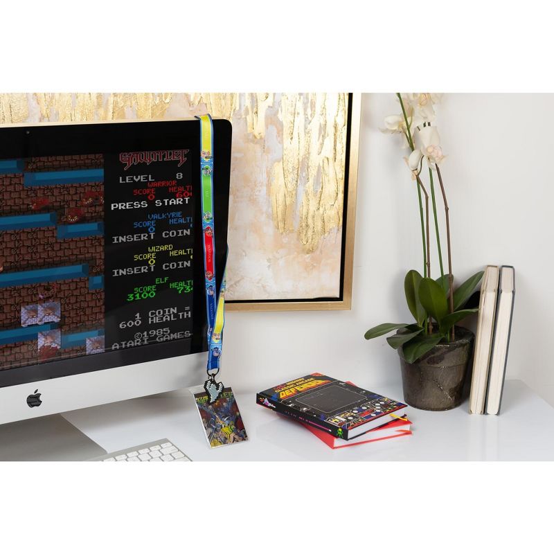 Crowded Coop Midway Arcade Games Lanyard w/ ID Holder & Charm - Gauntlet