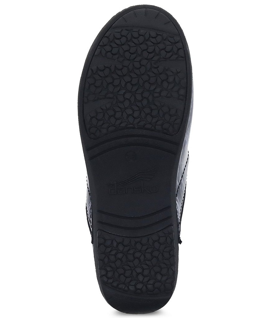 Dansko XP 2.0 Navy Ikat Patent Leather Clogs