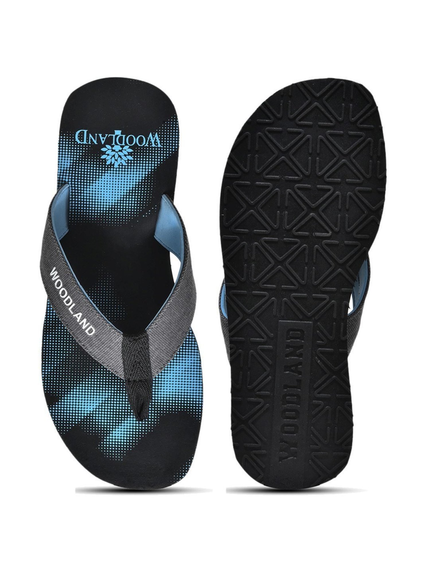 Woodland Men's Sky Blue Flip Flops