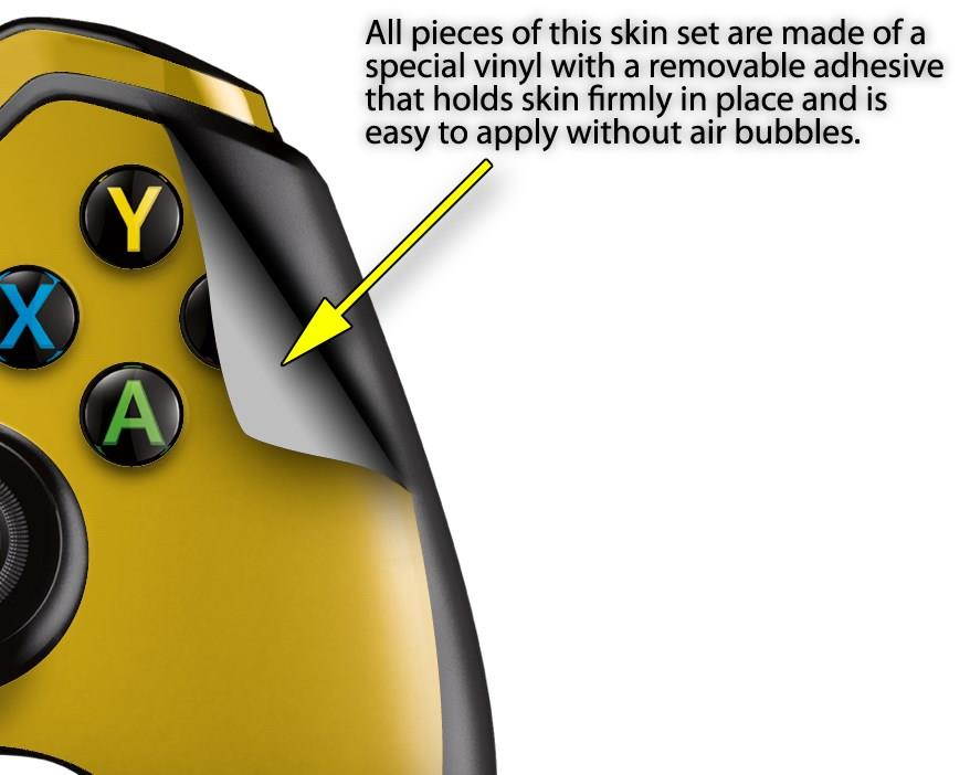 Ripped Colors Green Yellow - Decal Style Skin fits Microsoft XBOX One Wireless Controller - CONTROLLER NOT INCLUDED