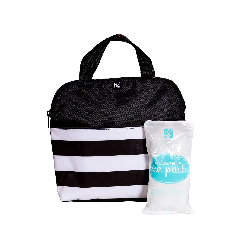 J.L. Childress MaxiCOOL Four Bottle Cooler - Black Stripe - 30qt