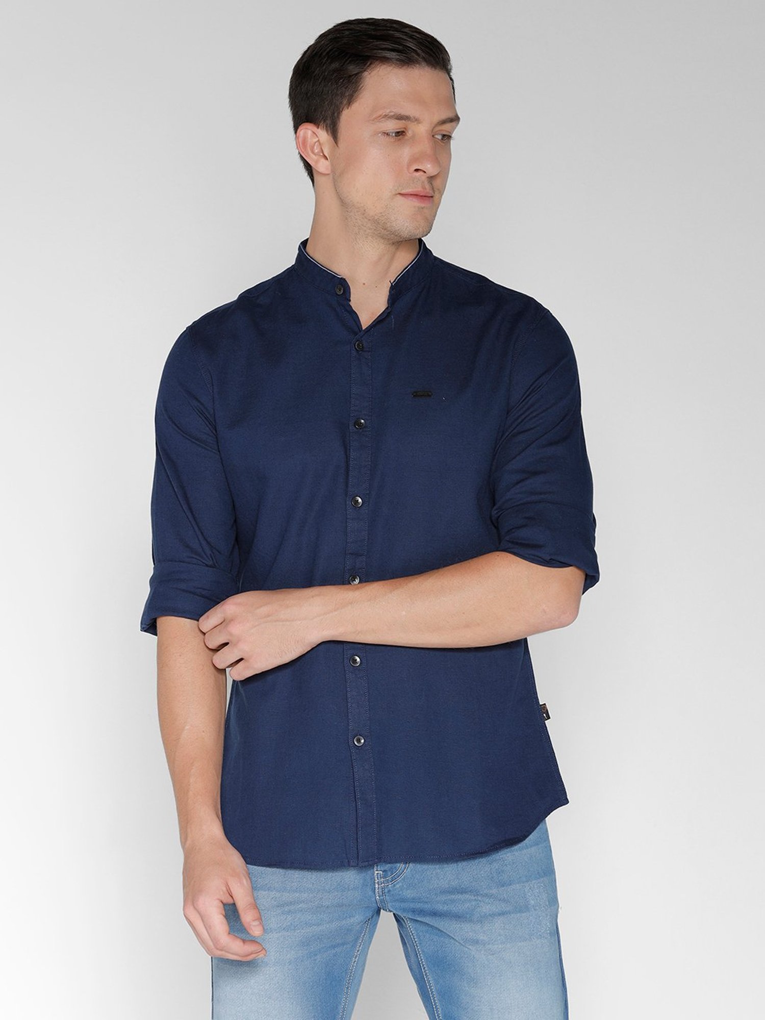 Identiti Navy Slim Fit Shirt