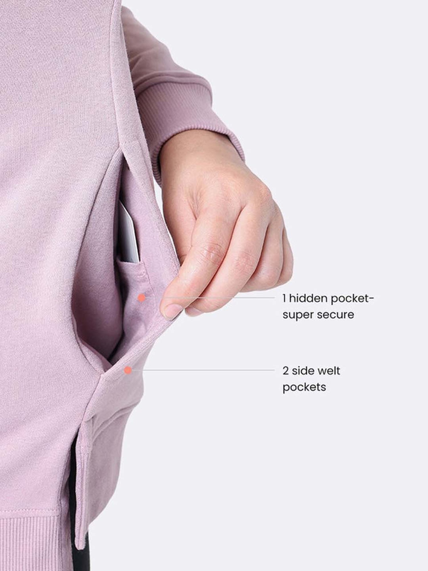 BlissClub Lilac Relaxed Fit Sports Sweatshirt