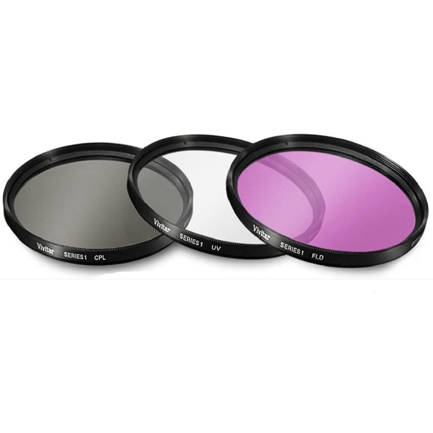 40.5mm Multi-Coated 3 Piece Filter Kit (UV-CPL-FLD) for Sony Alpha A5000, A5100, A6000, A6300, A6500, NEX-5TL, NEX-6 Digital Camera with Sony 16-50mm f/3.5-5.6 OSS Alpha E-Mount Retractable Zoom Lens