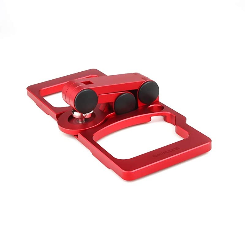 Foldable Aluminum Tablet Stand Cell Phone Holder with Lanyard Support Crystal Sky Monitor Compatible with DJI Mavic 2 Mavic ProMiniMavic AirSpark Drone Remote Controller Red