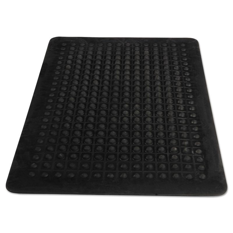 2'x3' Rectangle Solid Floor Mat Black - Guardian