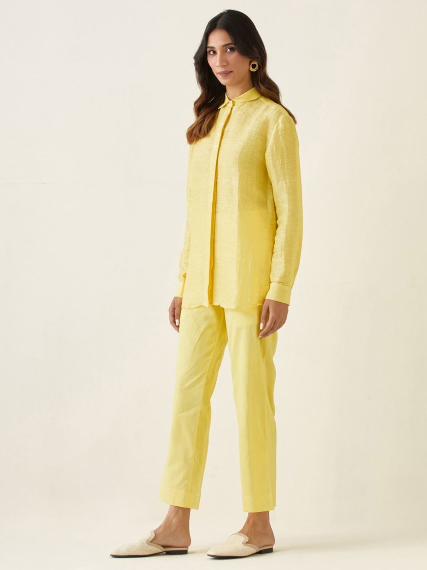 Vinusto Yellow Summer Nostalgia Shirt with Pant