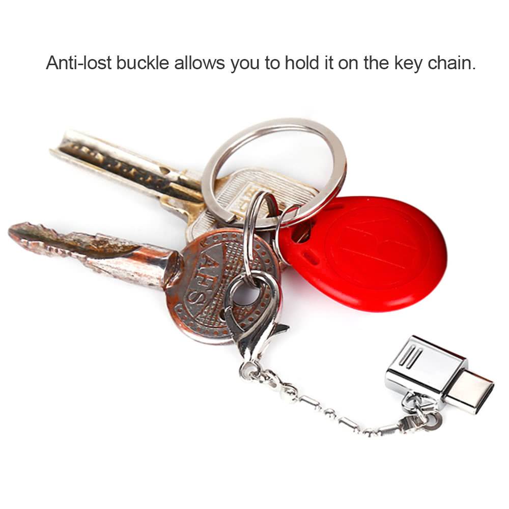 Type-C Adapter Kit Converter Micro USB to Type C Adapter & USB to Type-C with OTG Function-Sliver