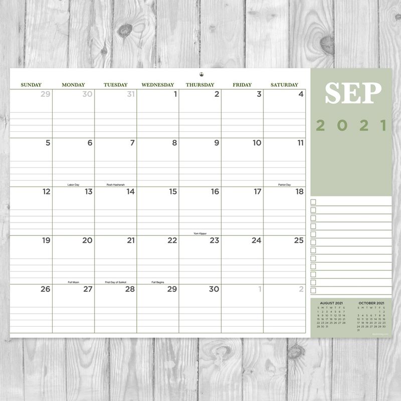 2021-22 Academic Desktop Calendar Professional Monthly - The Time Factory