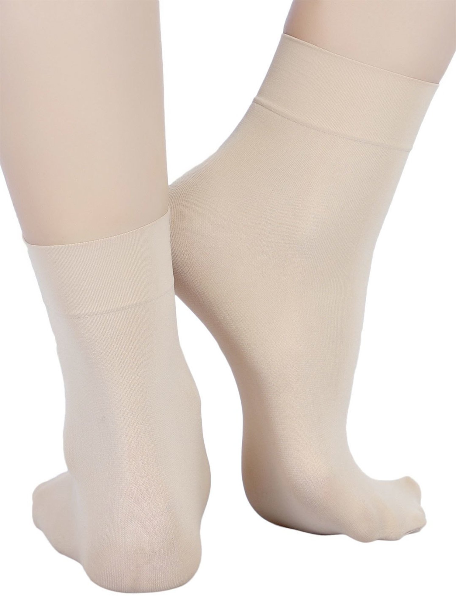 NEXT2SKIN Black Nylon Ankle Length Opaque Socks (Pack of 3)