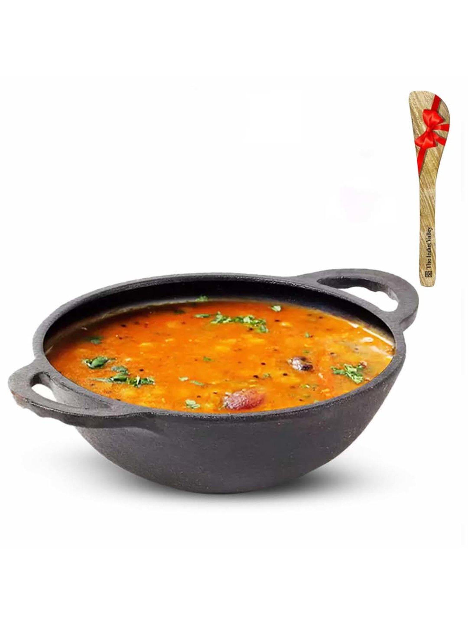 ALLO Silver Stainless Steel Induction Friendly Triply Kadhai (3 L)