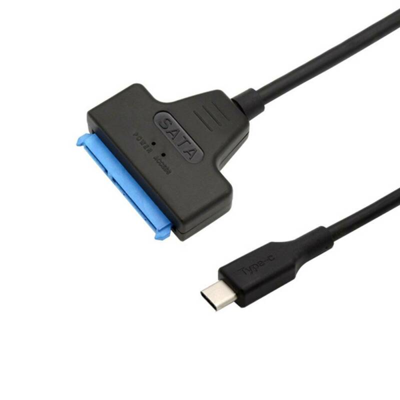 USB 3.1 Type C to SATA III II I HDD SSD 2.5" Hard Drive Adapter Cable