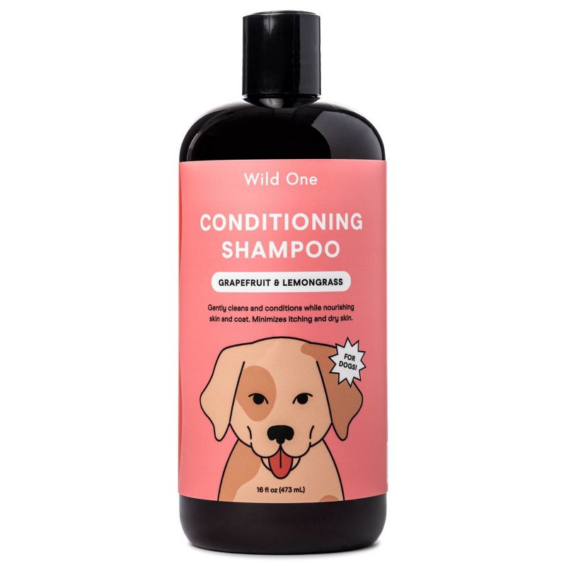 Wild One Hypoallergenic 2-in-1 Conditioning Dog Shampoo - Grapefruit Lemongrass - 16 fl oz