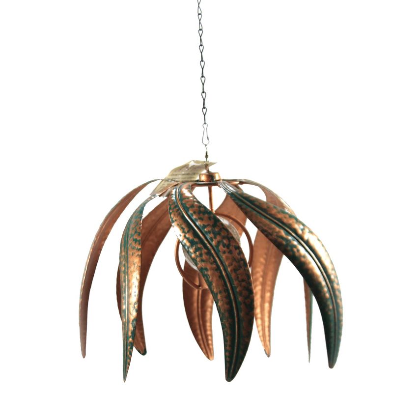 Home & Garden 8.25" Flame Solar Wind Spinner Hanging Regal Art & Gift  -  Wind Spinners