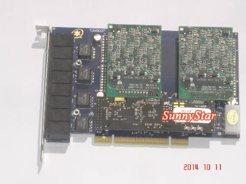 TDM800 TDM800P 8 Ports Analog Asterisk PRI Card with 8 FXS + VPMADT032 echo cancellation Module PCI interface,Support trixbox elastix freepbx voip AEX800,X400M,S400M