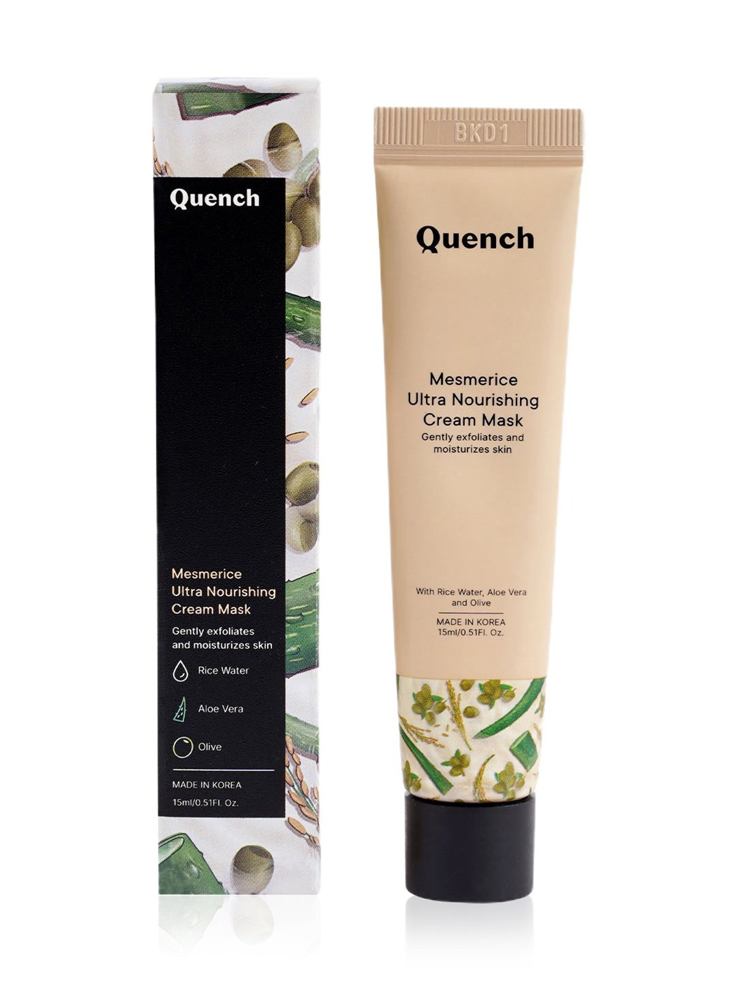 Quench Botanics Mesmerice Gentle Exfoliation Cream Face Wash - 25 ml