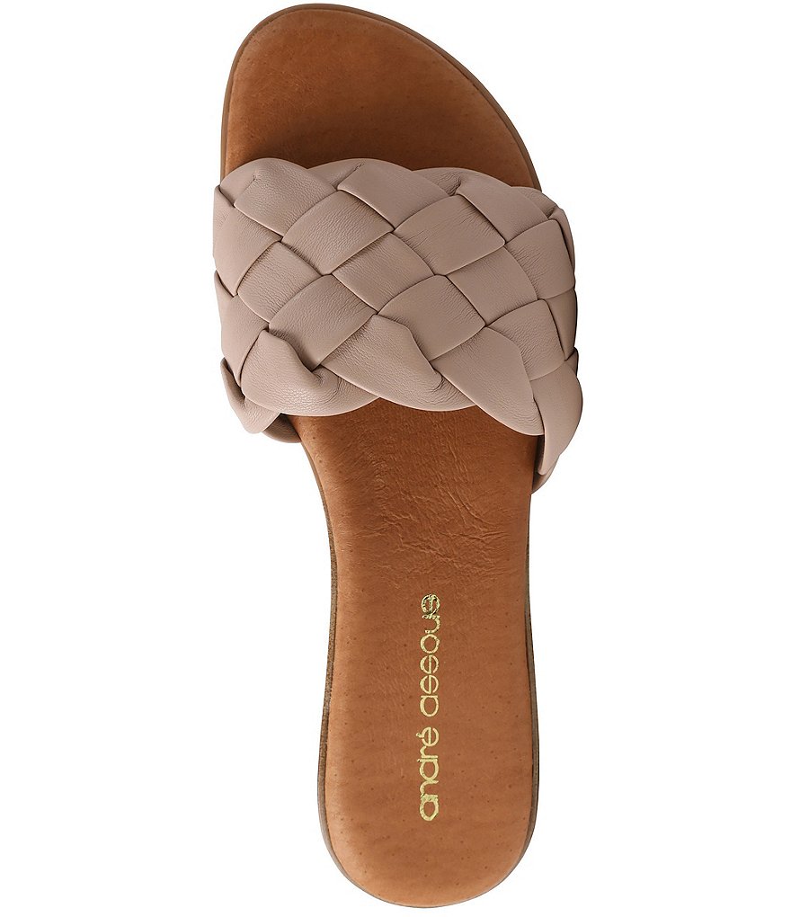 Andre Assous Nicki Featherweights&trade; Woven Leather Slide Sandals