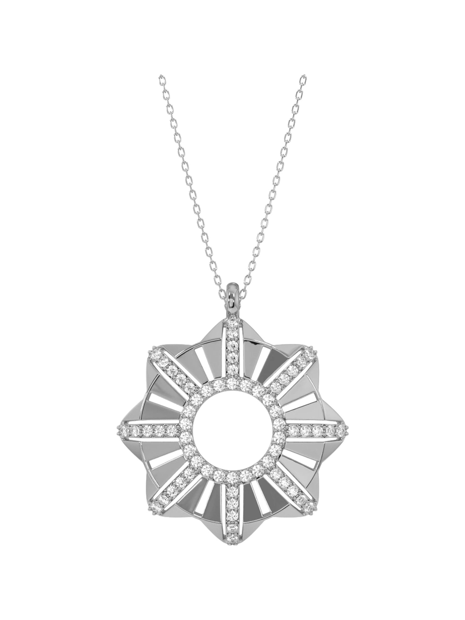 Silvermist 925 Sterling Silver Bauble Chain Pendant for Women & Girls