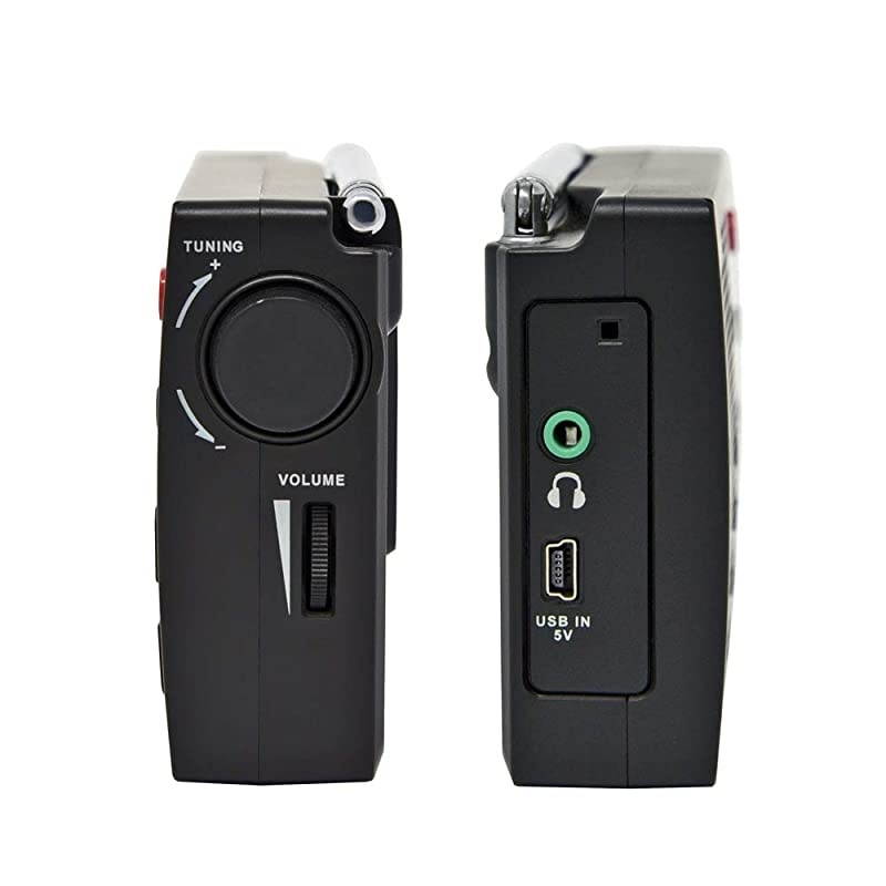 CC Skywave AM FM Shortwave Weather and Airband Portable Travel Radio with Clock and Alarm