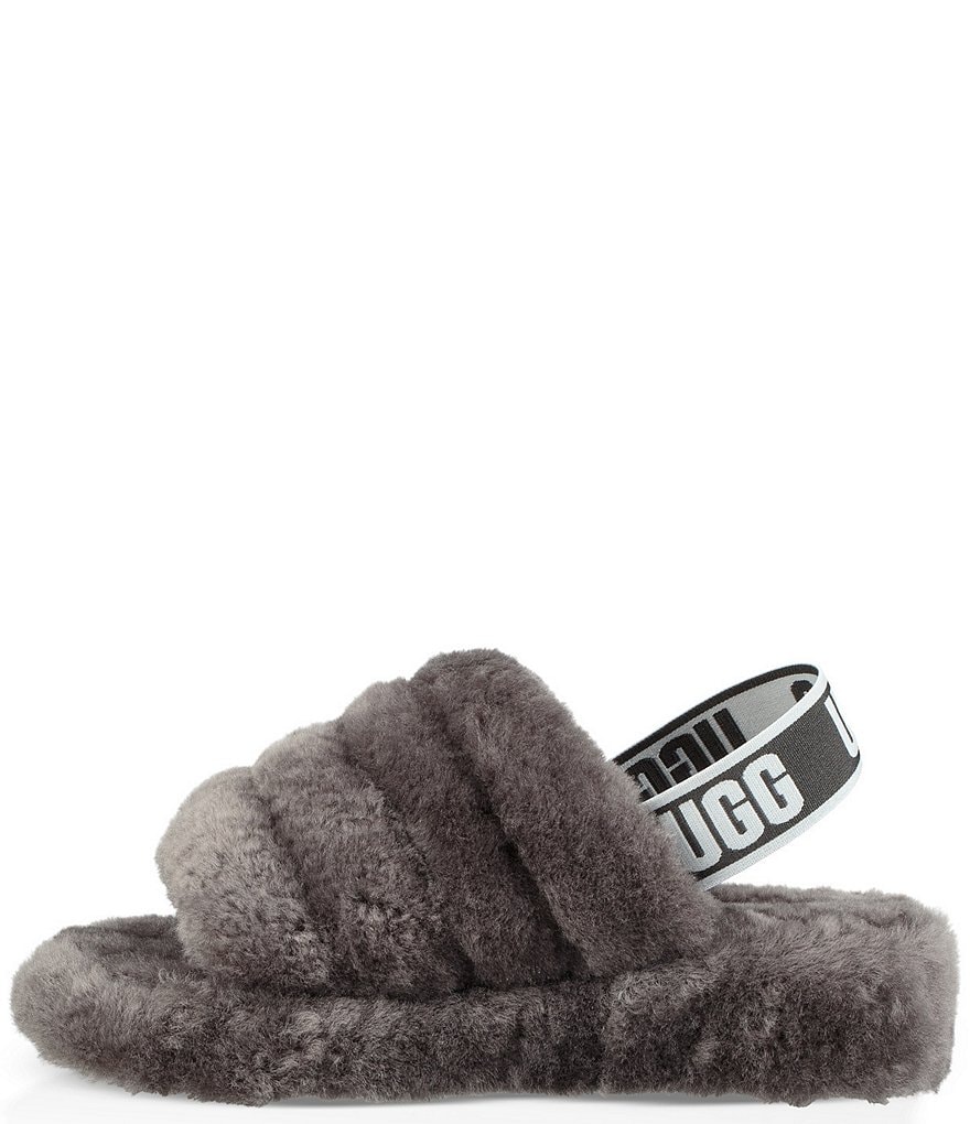 UGG&reg; Logo Fluff Yeah Fur Slides