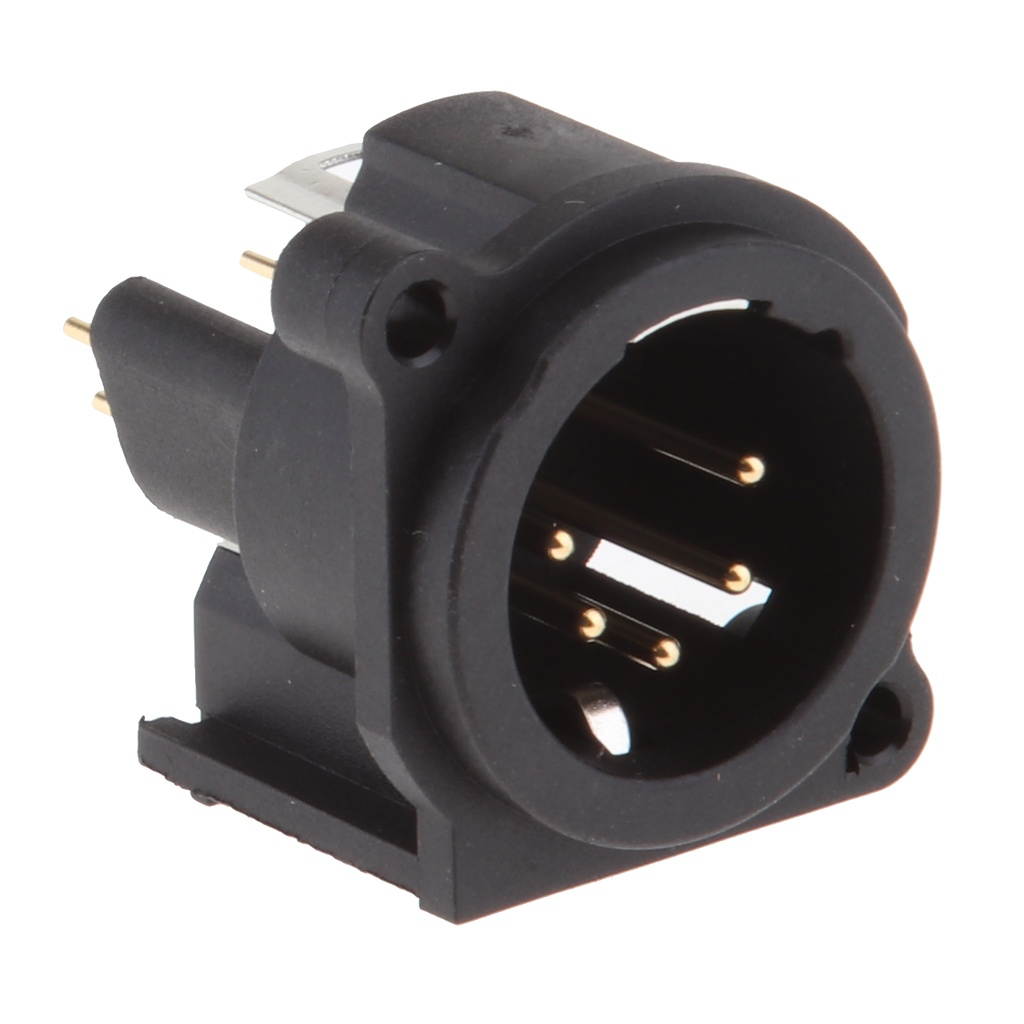 5 pin MALE XLR Chassis Mounted Socket panel for DMX intercom headset