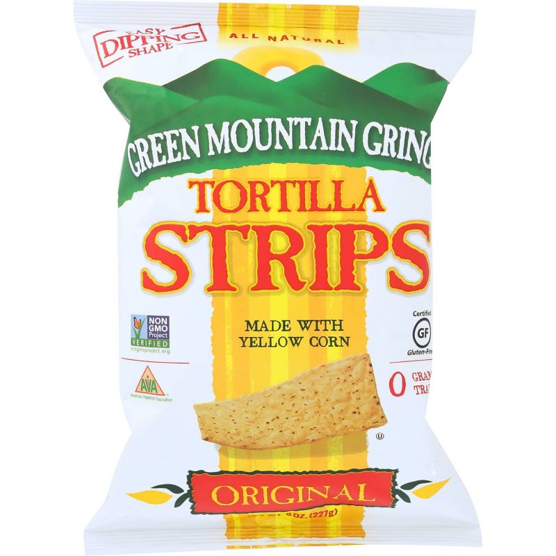 Green Mountain Gringo Tortilla Strips- 8 0z (Pack of 12)