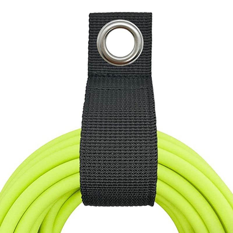 Organization and Storage 6 Pack Extension Cord Organizer Cable Holder 138InchUnfolded Suitable for Home Shop Boat and RV with Grommet for Hanging on Both Nails or Hooks Black