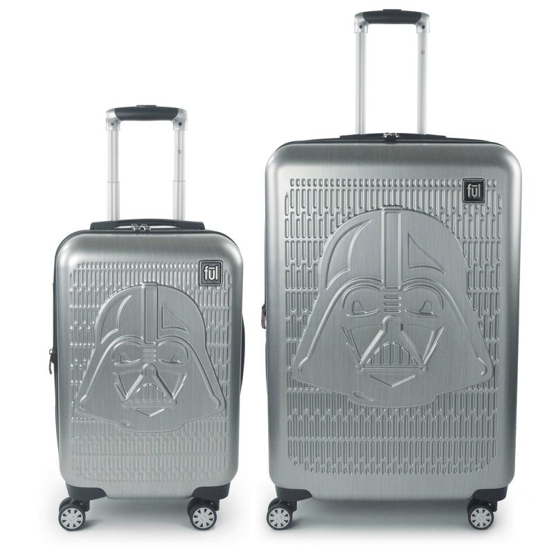 FUL Star Wars Darth Vader Embossed 2pc Spinner Luggage Set - Silver