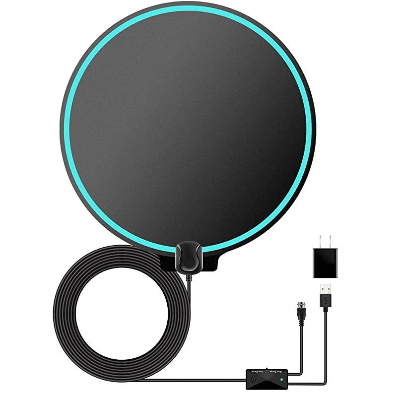 2020 Upgraded TV Antenna  HD Digital HDTV Antenna 150+ Miles Long Range with Amplified Signal Booster 4K 1080P Freeview Life Local Channels Support All Television 165ft Coax Cable