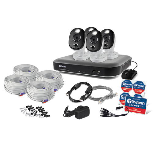 4 Camera 4 Channel 4K Ultra HD DVR Security System