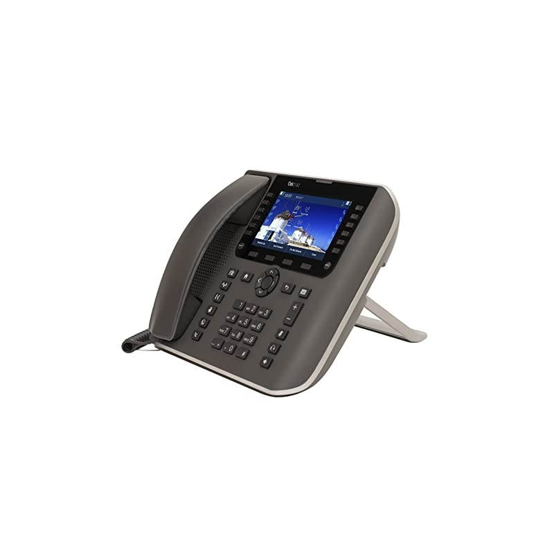 WiFi VOIP Phone with Power Adapter - 12-Line Cloud-Managed Gigabit Google Voice Phone with Color Display