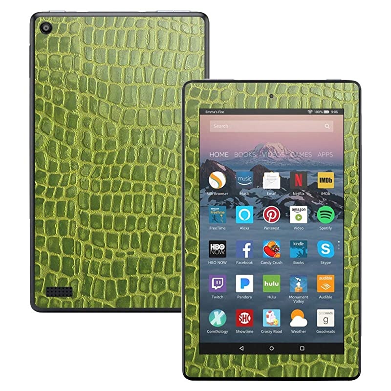 Skin Compatible with  Kindle Fire 7 (2017) - Croc Skin | Protective, Durable, and Unique Vinyl Decal wrap Cover | Easy to Apply, Remove, and Change Styles | Made in The USA