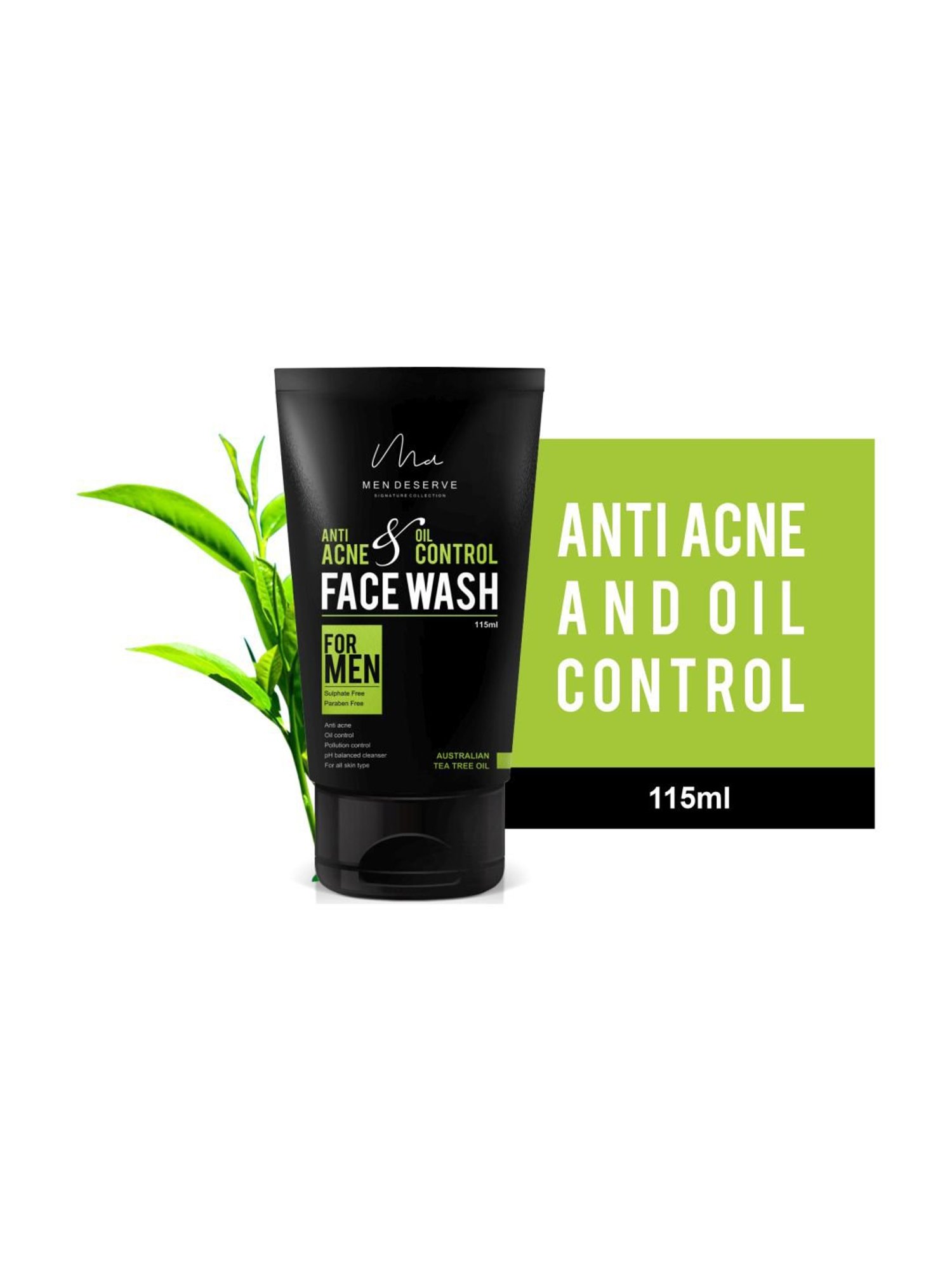 Men Deserve Anti Acne and Oil Control Face Wash - 115 ml