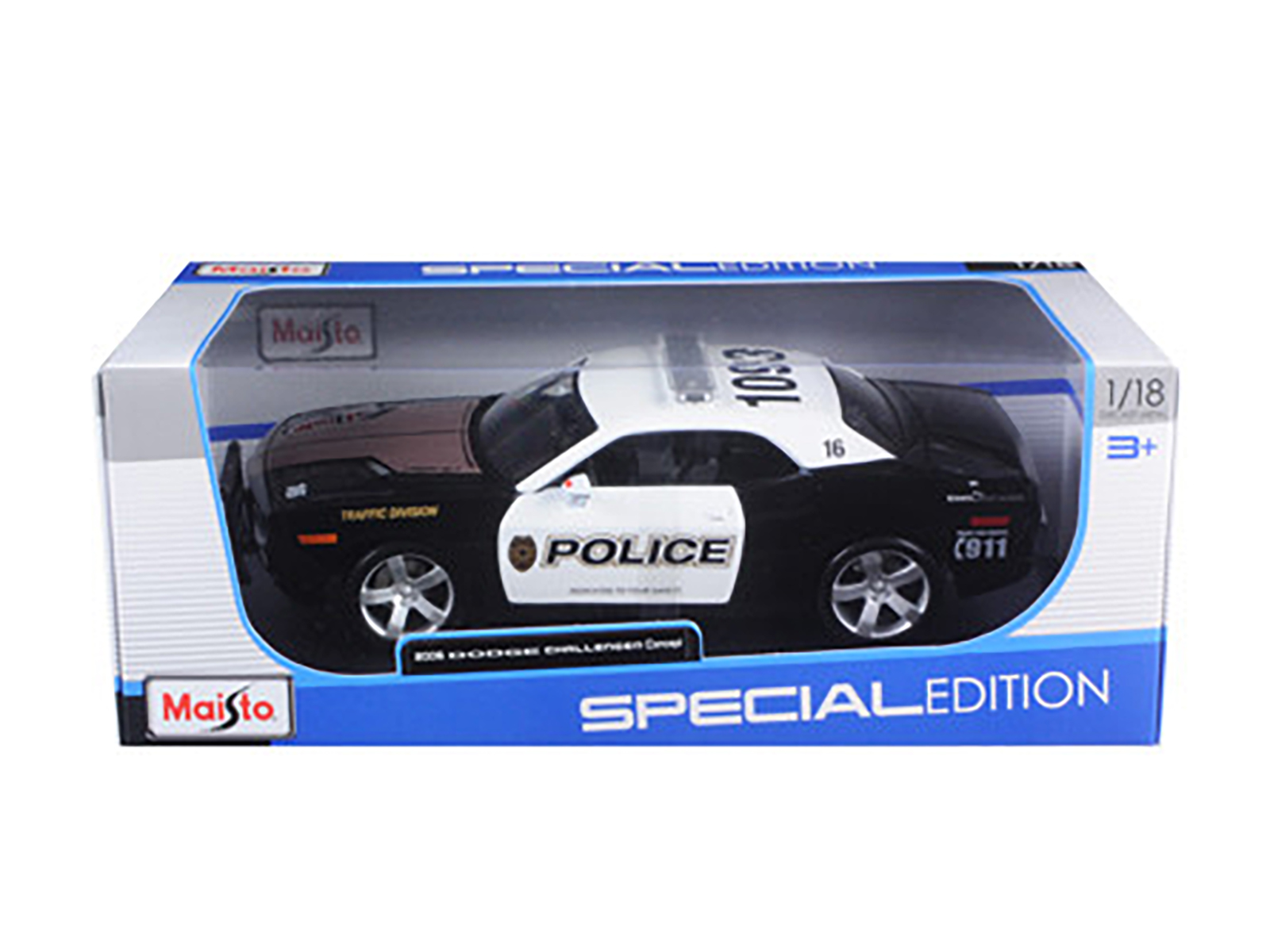 2006 Dodge Challenger Concept Police 1/18 Diecast Model Car by Maisto