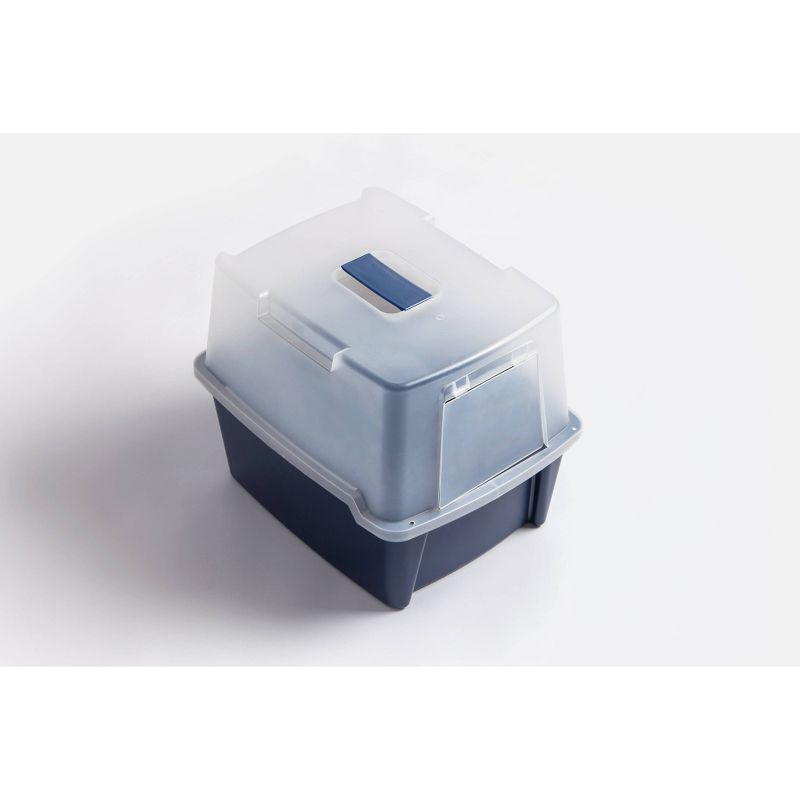 IRIS Hooded Litter Box - Navy