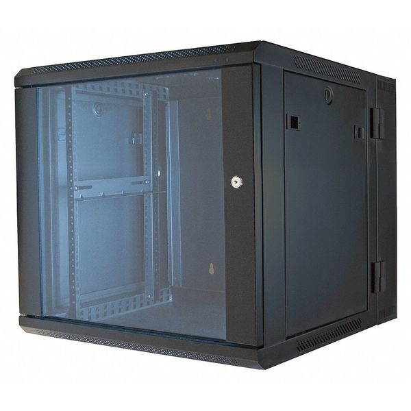 Video Mount Products ERWEN-9E 9U HINGED WALL CABINET - EMPTY - NO FANS