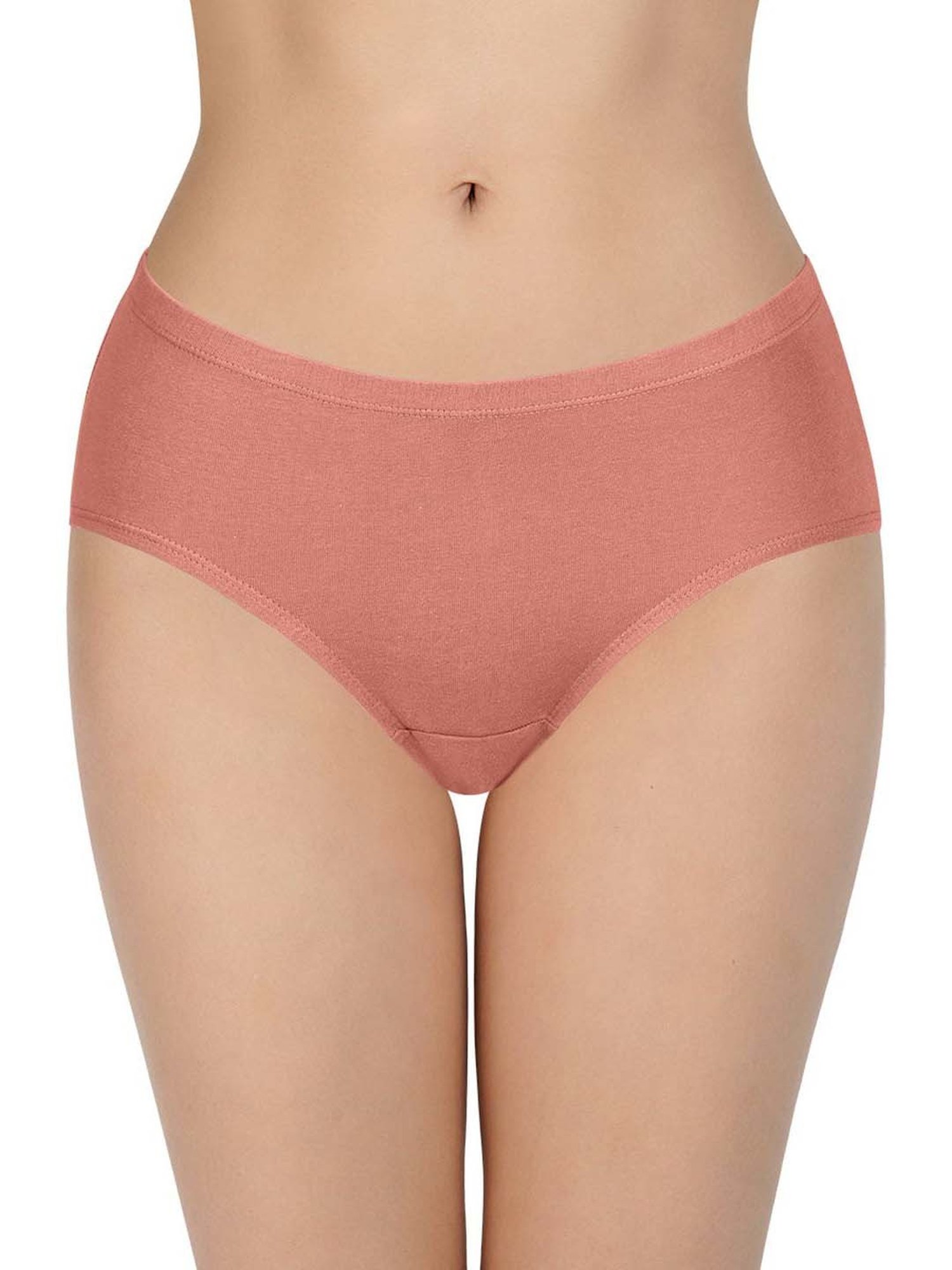 Every De by Amante Blue & Peach Cotton Hipster Panties - Pack Of 3