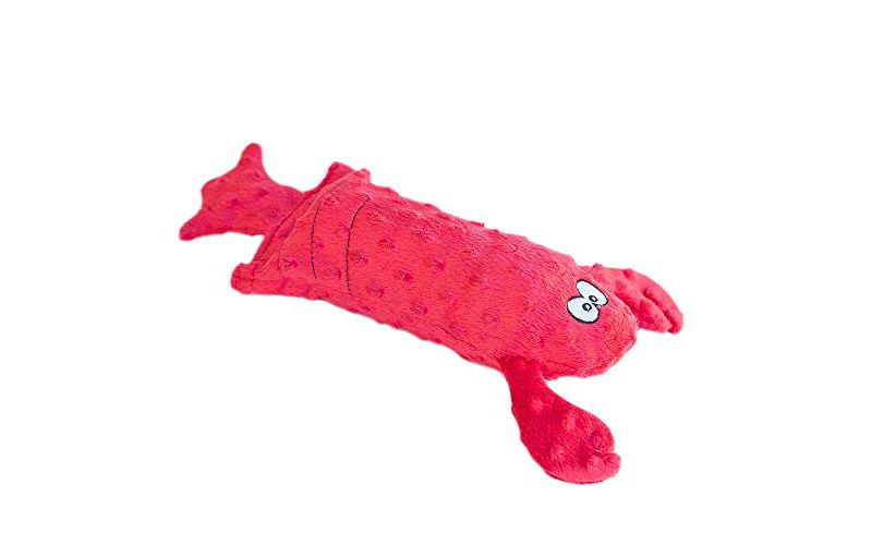 ZippyPaws - Bottle Crusherz, No Stuffing Dog Toy with Reusable Squeaker - Use Empty Water Bottles for Crunchy Chew Toys - Lobster