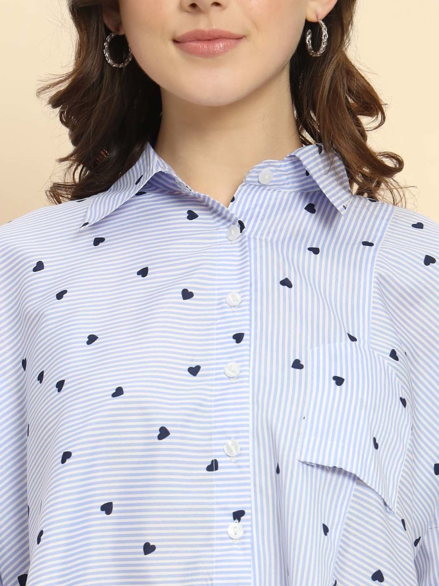 Trend Arrest Blue Striped Shirt