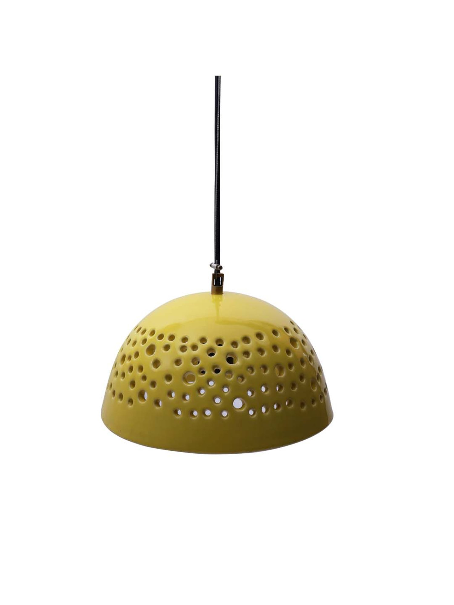 Homesake Exclusive Yellow Ceramic Pendant Light with E27 Hanging lamp- Set of 1