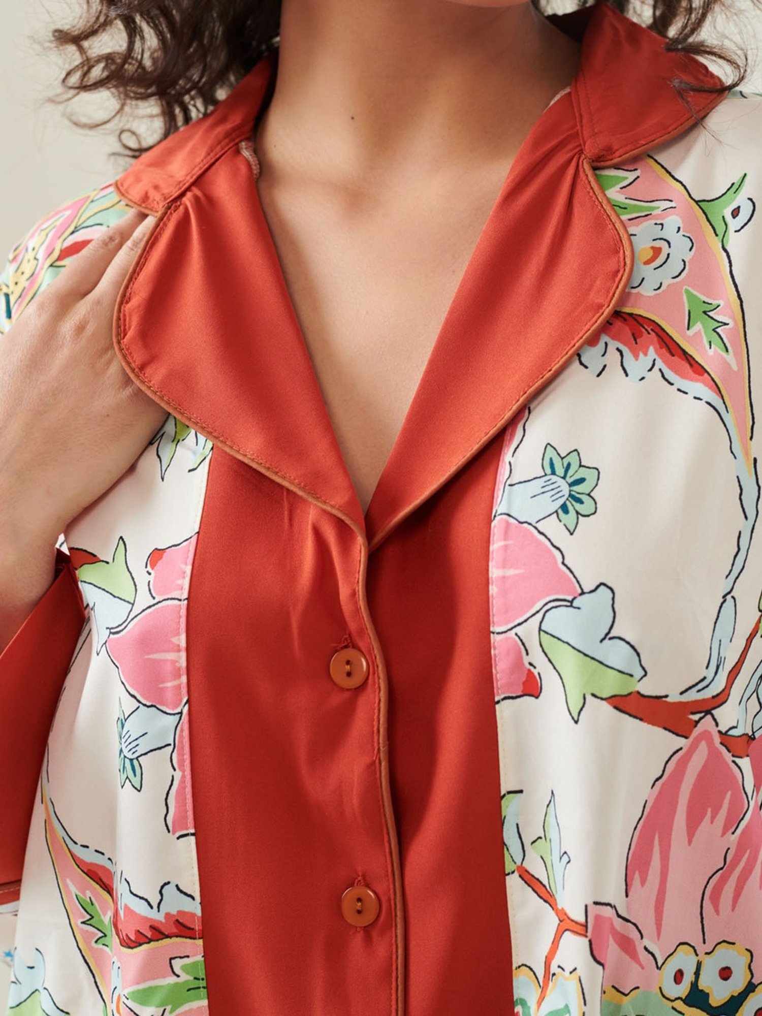 Dusk Attire Multicolor Donna Pyjama Set