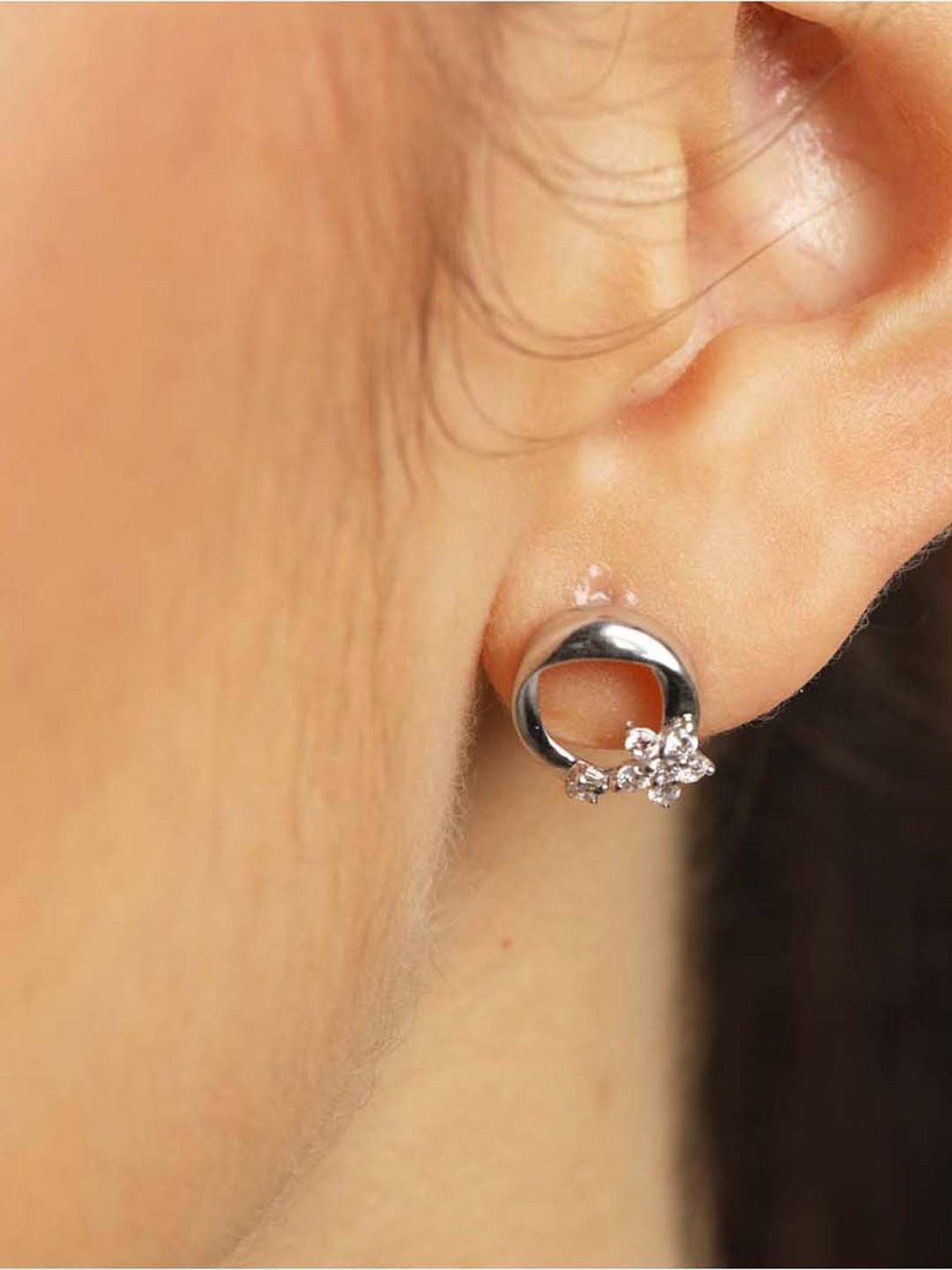 Clara 92.5 Sterling Silver Jules Earrings for Women