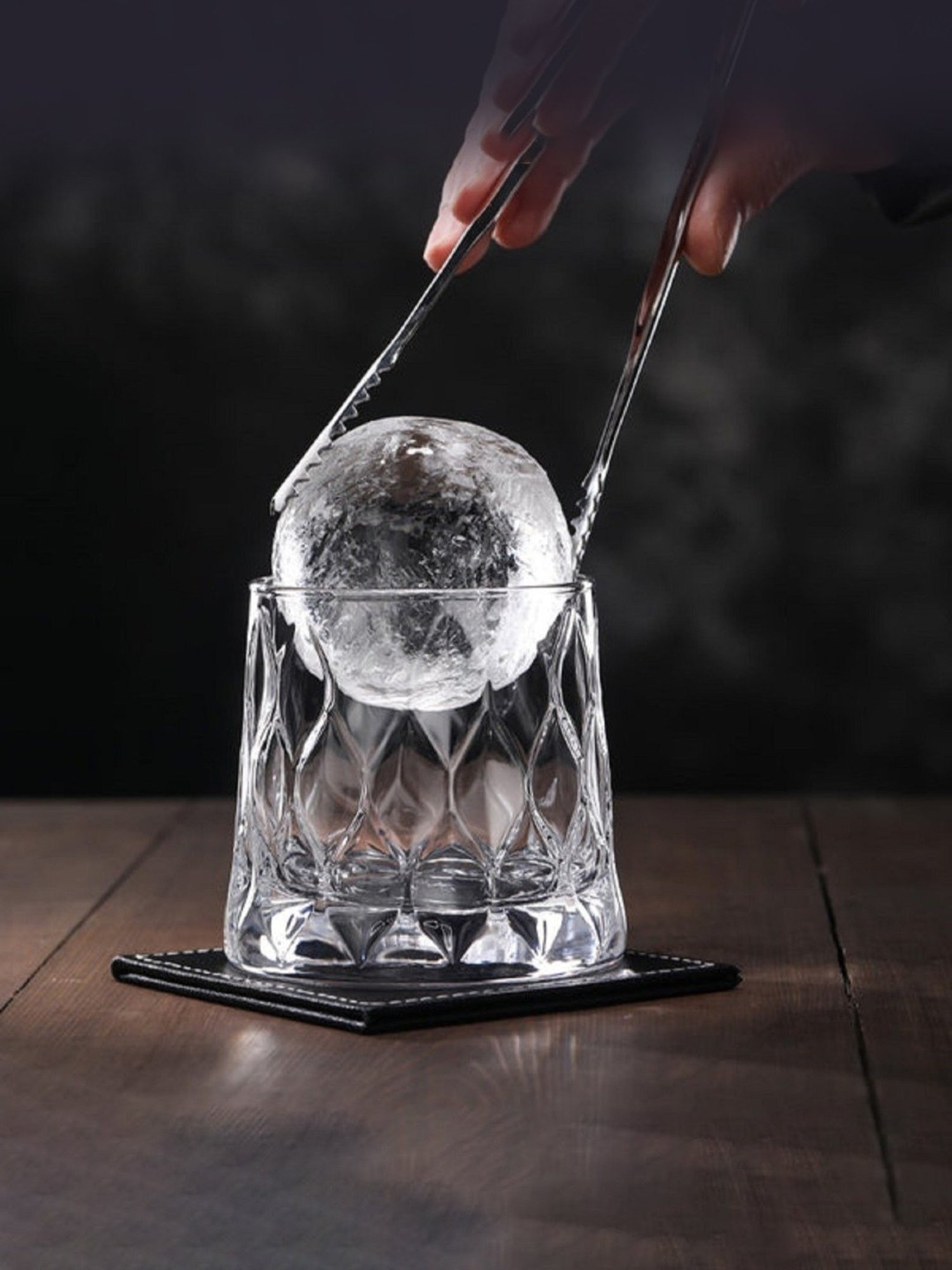 Melbify Leafy Snifter Transparent Whiskey Glass 300ml - Set of 6