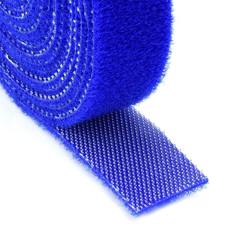 4 Roll Hook and Loop Reusable Fastening Nylon Cable Tie Wire Cord Straps Organizer by  Each 06 Inches Width 66 Ft Long and 264 ft long totally Blue Red Green Yellow