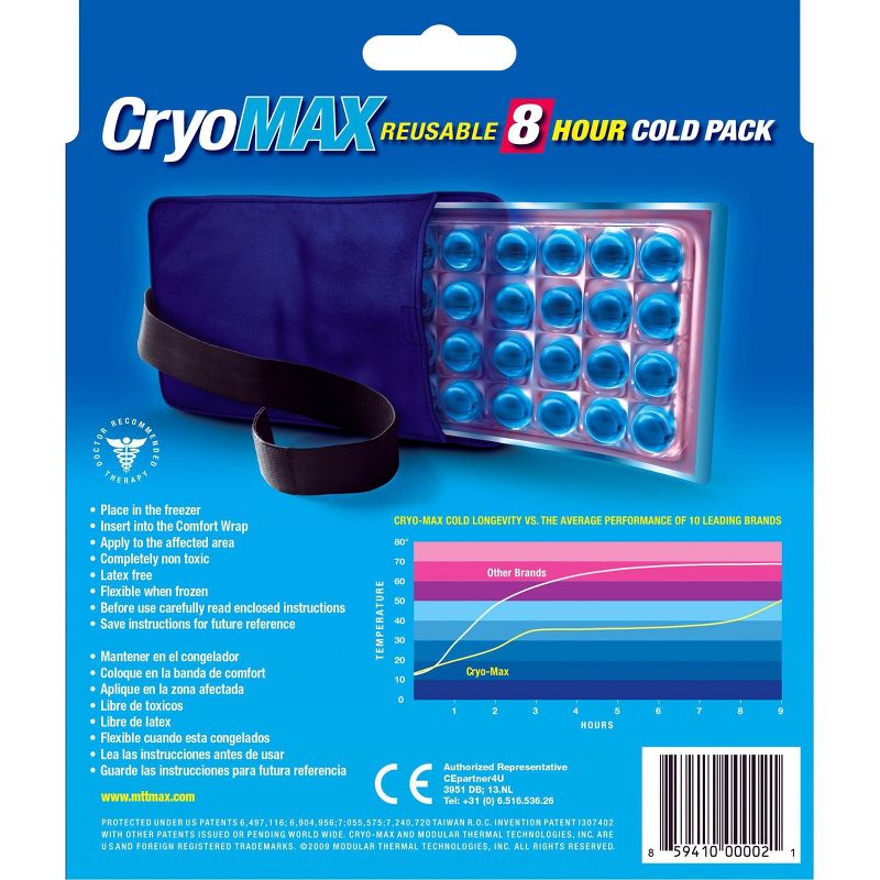 CryoMAX 8 Hour Reusable Cold Therapy Ice Pack - Medium - 6" x 12"