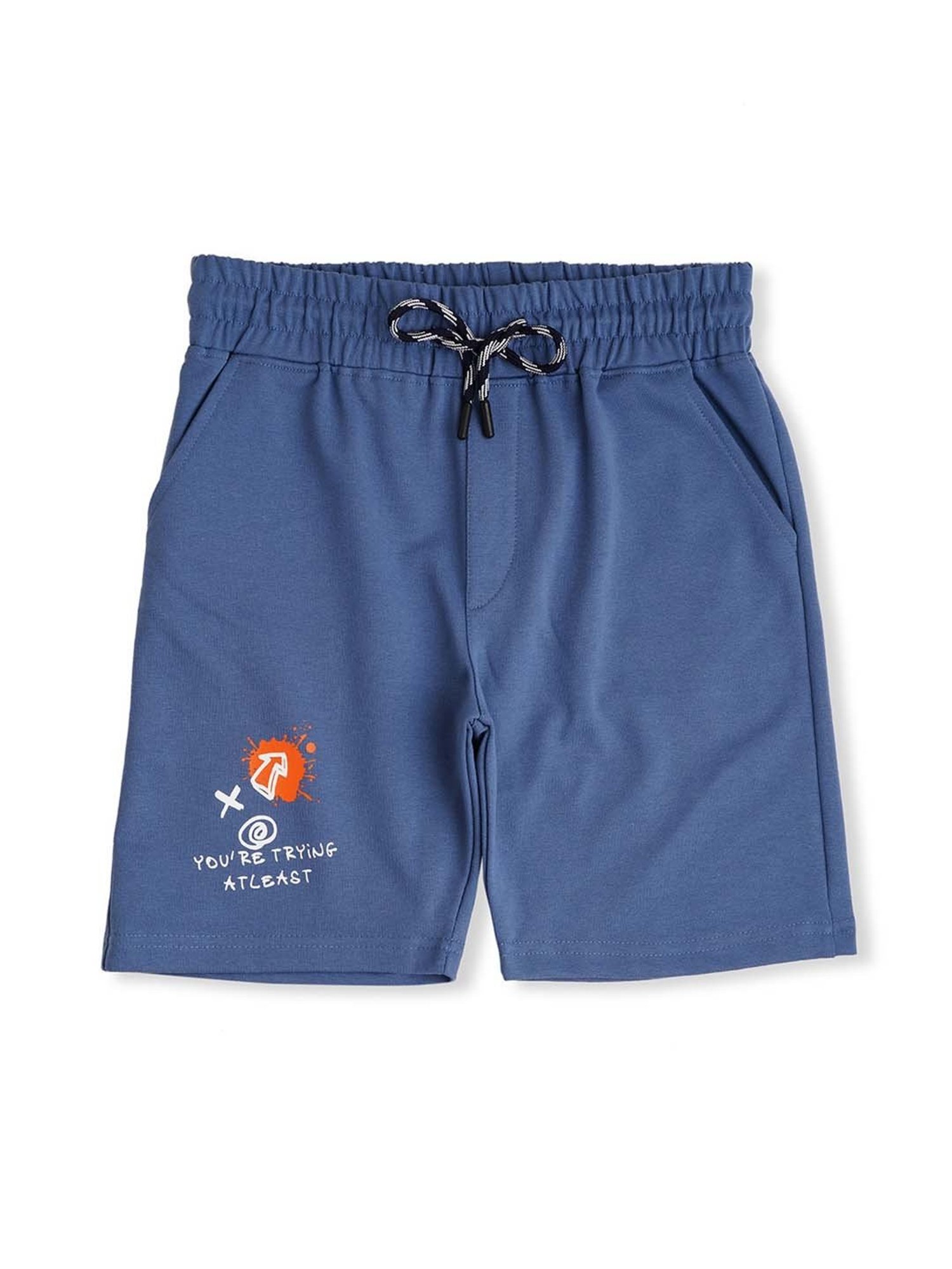 Cavio Kids Blue Cotton Printed T-Shirt Set